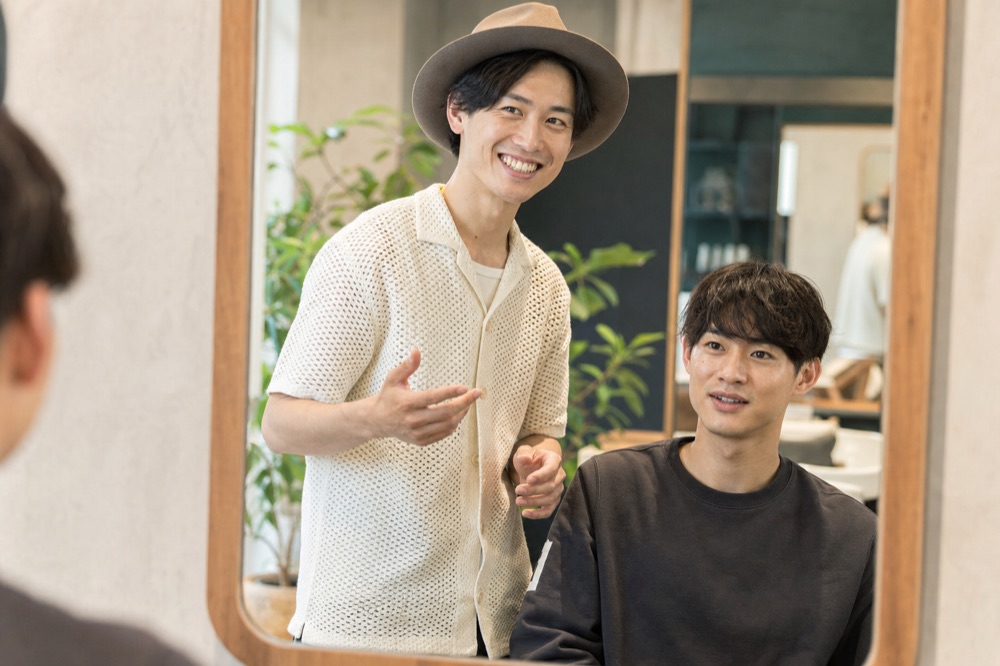 町田のメンズ美容室 & Happily でのメンズカット